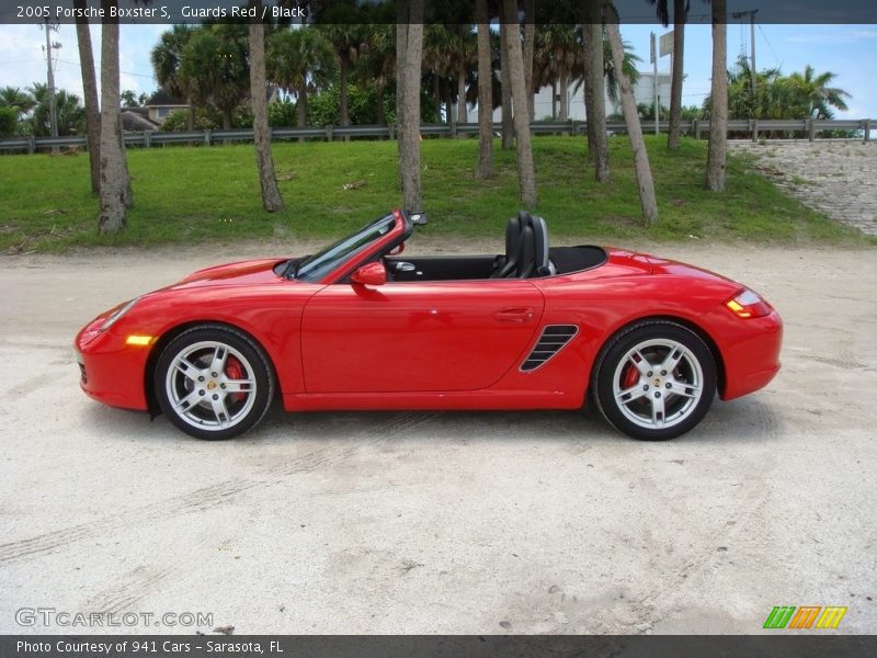 Guards Red / Black 2005 Porsche Boxster S