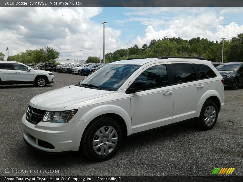 Vice White / Black 2018 Dodge Journey SE