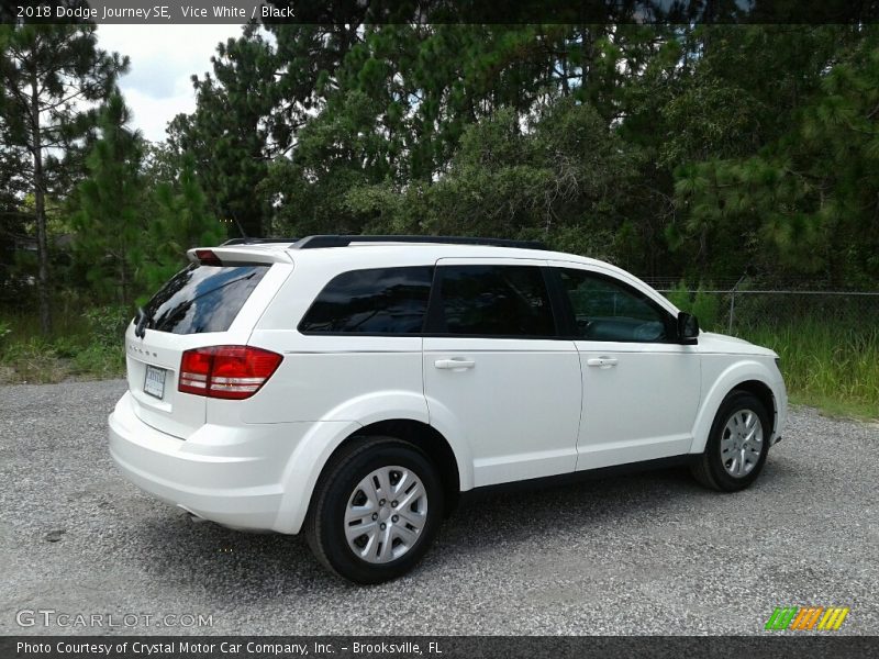Vice White / Black 2018 Dodge Journey SE