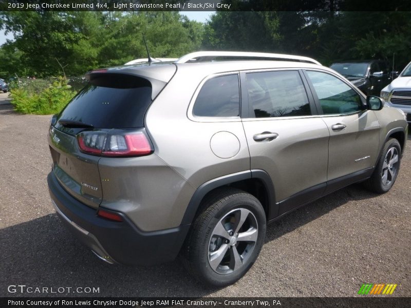 Light Brownstone Pearl / Black/Ski Grey 2019 Jeep Cherokee Limited 4x4