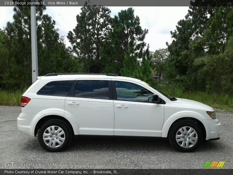 Vice White / Black 2018 Dodge Journey SE
