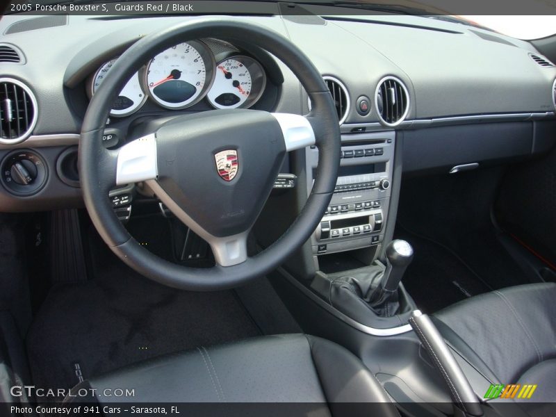 Guards Red / Black 2005 Porsche Boxster S