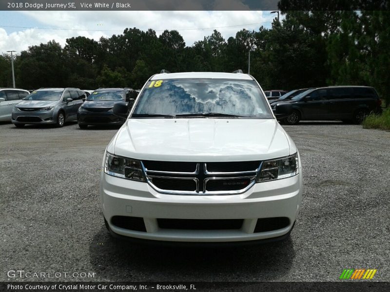Vice White / Black 2018 Dodge Journey SE