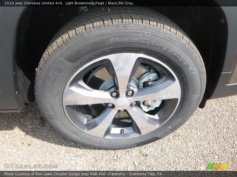 Light Brownstone Pearl / Black/Ski Grey 2019 Jeep Cherokee Limited 4x4