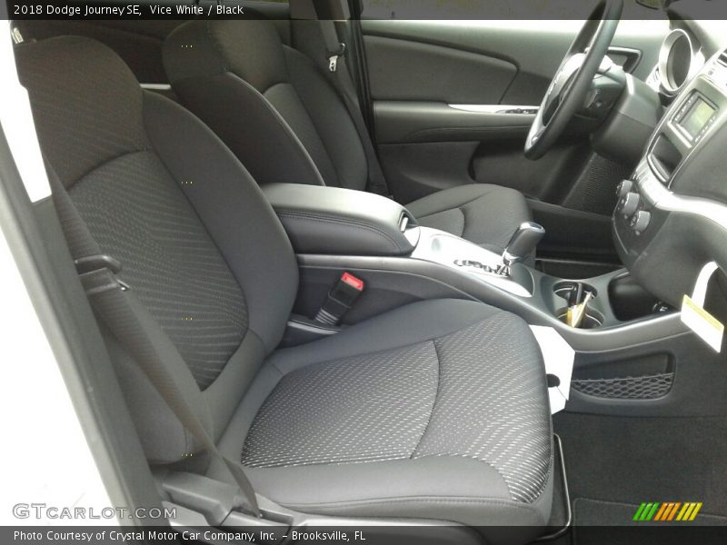 Vice White / Black 2018 Dodge Journey SE