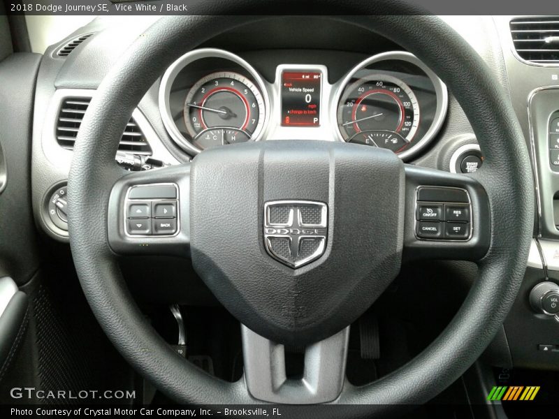 Vice White / Black 2018 Dodge Journey SE