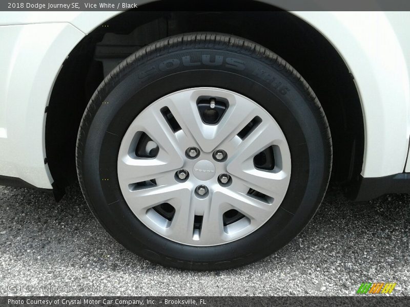 Vice White / Black 2018 Dodge Journey SE