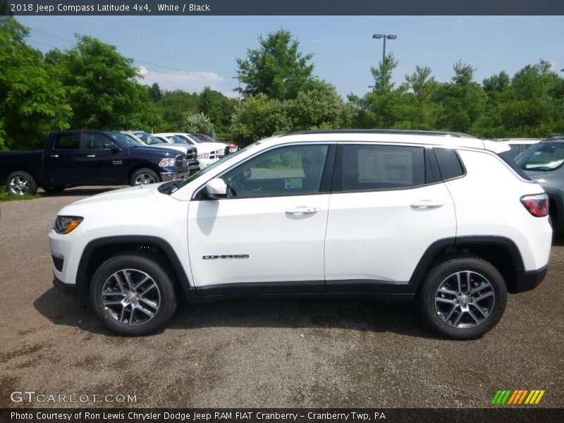 White / Black 2018 Jeep Compass Latitude 4x4