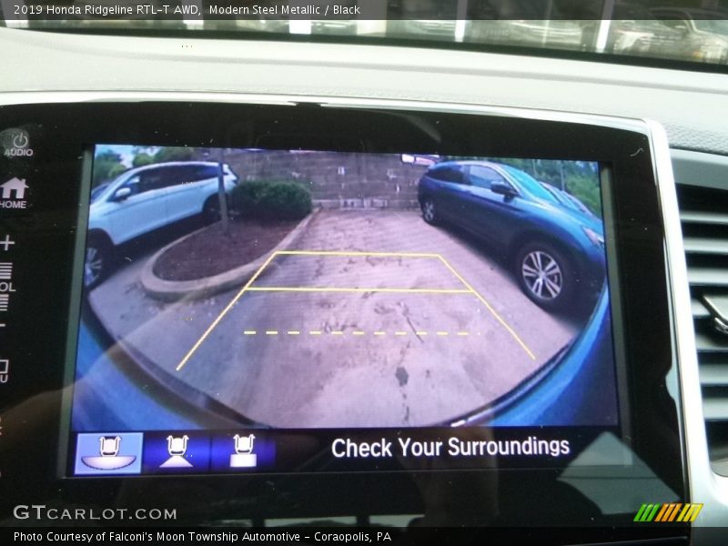 Modern Steel Metallic / Black 2019 Honda Ridgeline RTL-T AWD