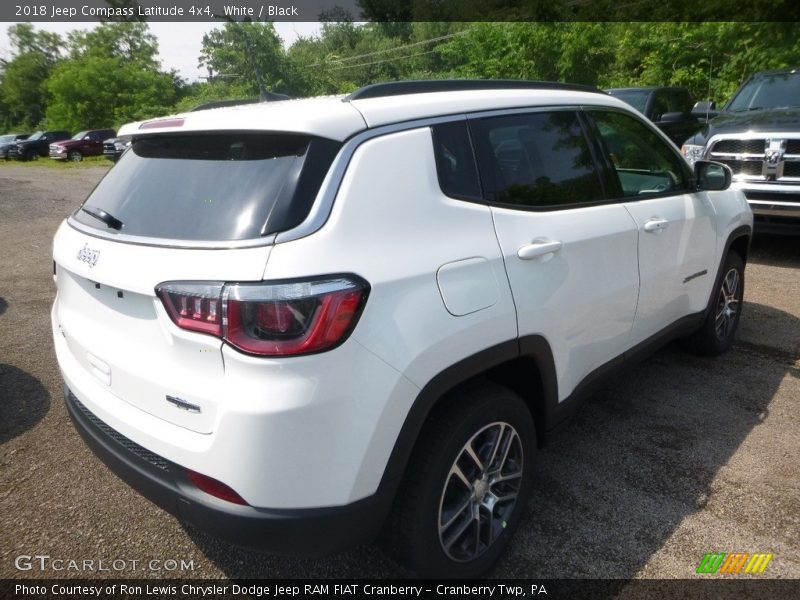 White / Black 2018 Jeep Compass Latitude 4x4