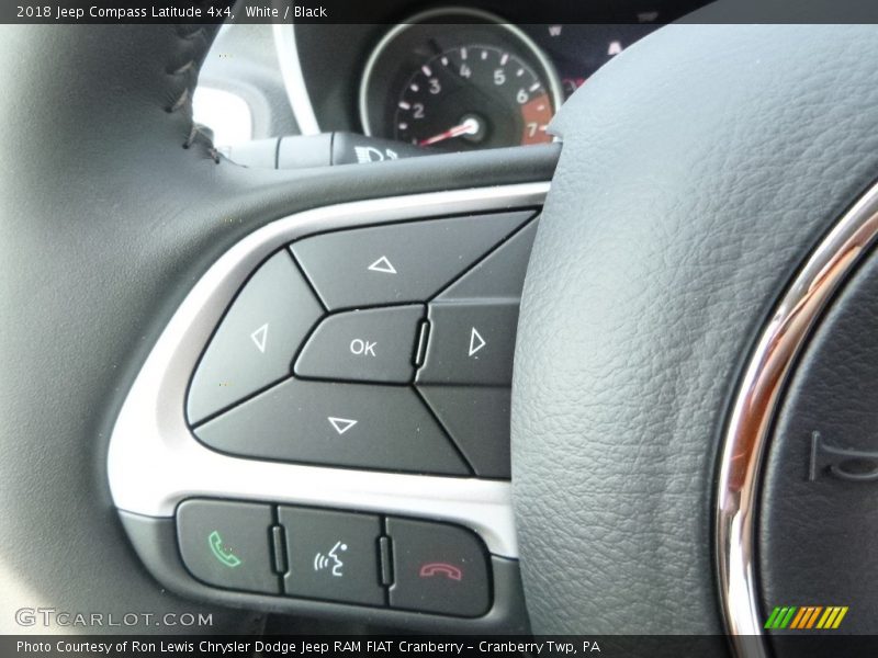 White / Black 2018 Jeep Compass Latitude 4x4