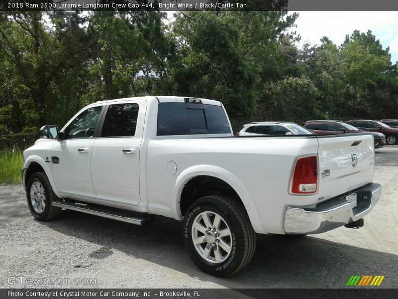 Bright White / Black/Cattle Tan 2018 Ram 2500 Laramie Longhorn Crew Cab 4x4