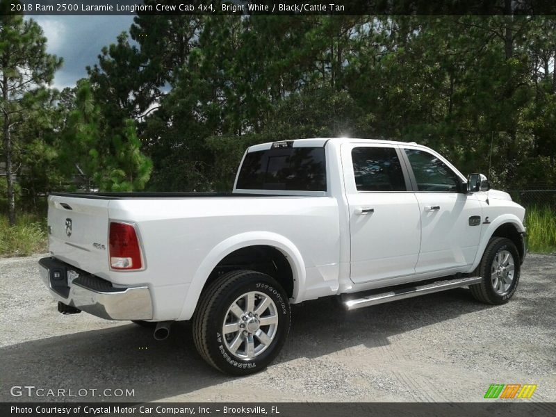 Bright White / Black/Cattle Tan 2018 Ram 2500 Laramie Longhorn Crew Cab 4x4