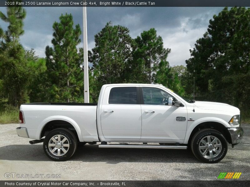 Bright White / Black/Cattle Tan 2018 Ram 2500 Laramie Longhorn Crew Cab 4x4