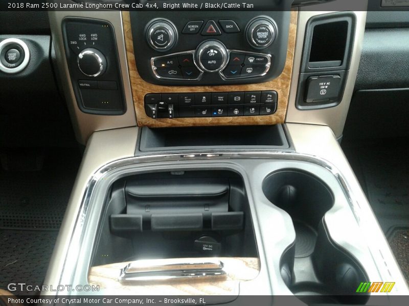 Bright White / Black/Cattle Tan 2018 Ram 2500 Laramie Longhorn Crew Cab 4x4