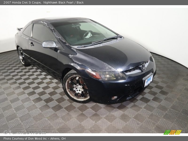 Nighthawk Black Pearl / Black 2007 Honda Civic Si Coupe