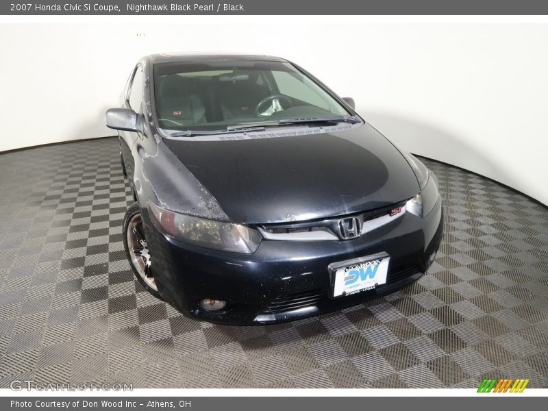 Nighthawk Black Pearl / Black 2007 Honda Civic Si Coupe