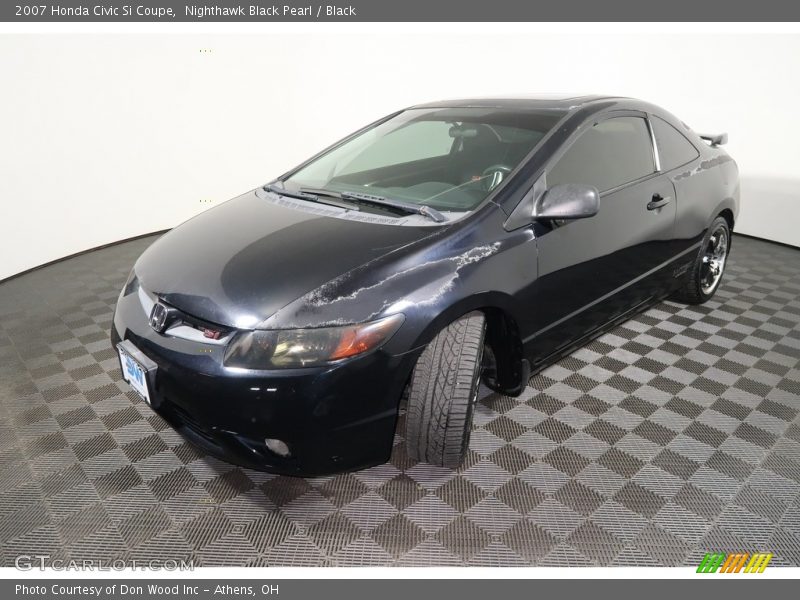 Nighthawk Black Pearl / Black 2007 Honda Civic Si Coupe