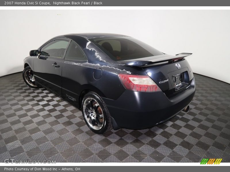 Nighthawk Black Pearl / Black 2007 Honda Civic Si Coupe