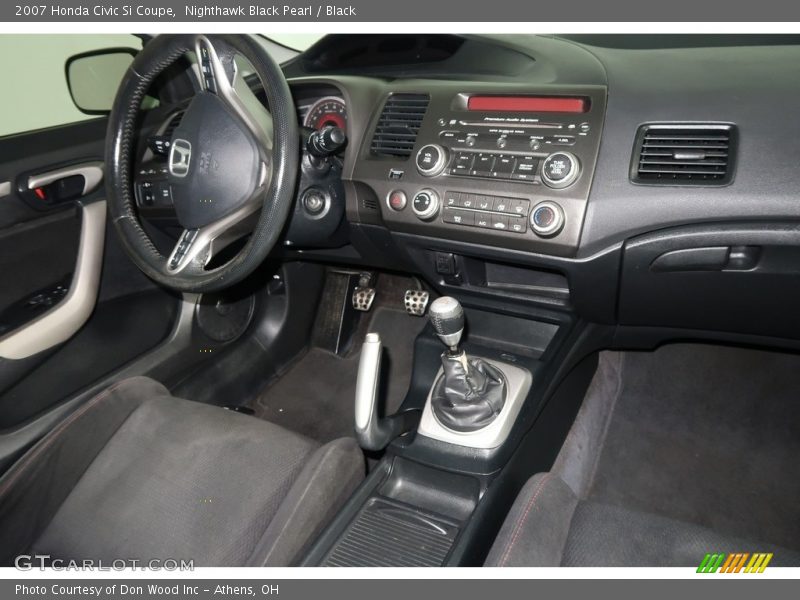 Nighthawk Black Pearl / Black 2007 Honda Civic Si Coupe