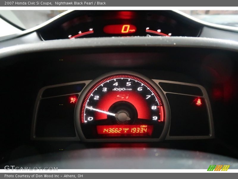 Nighthawk Black Pearl / Black 2007 Honda Civic Si Coupe