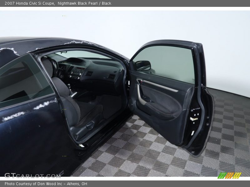 Nighthawk Black Pearl / Black 2007 Honda Civic Si Coupe