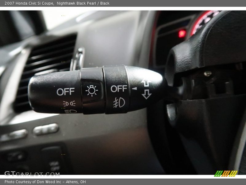 Nighthawk Black Pearl / Black 2007 Honda Civic Si Coupe