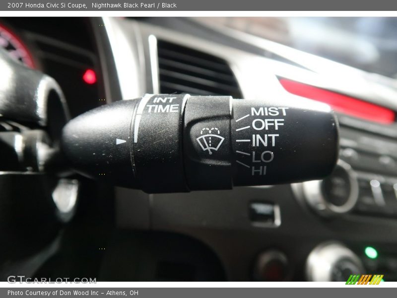 Nighthawk Black Pearl / Black 2007 Honda Civic Si Coupe