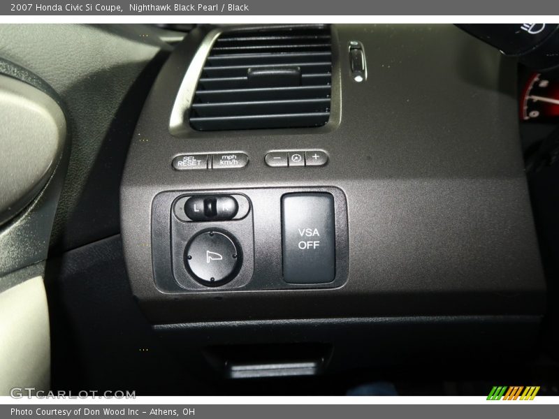 Nighthawk Black Pearl / Black 2007 Honda Civic Si Coupe