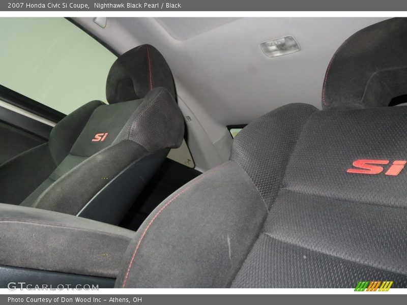 Nighthawk Black Pearl / Black 2007 Honda Civic Si Coupe