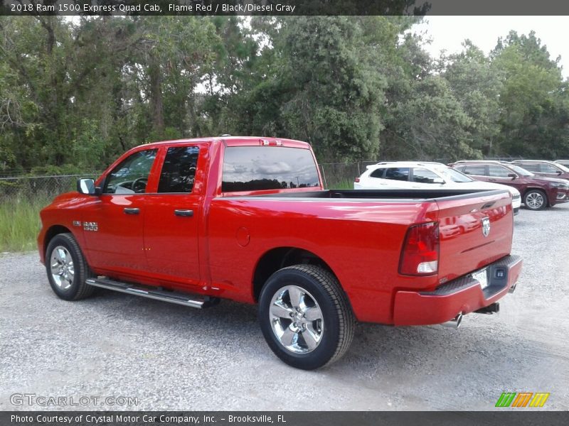 Flame Red / Black/Diesel Gray 2018 Ram 1500 Express Quad Cab