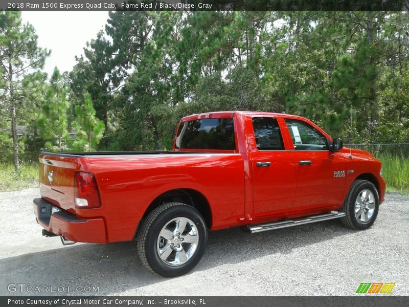 Flame Red / Black/Diesel Gray 2018 Ram 1500 Express Quad Cab
