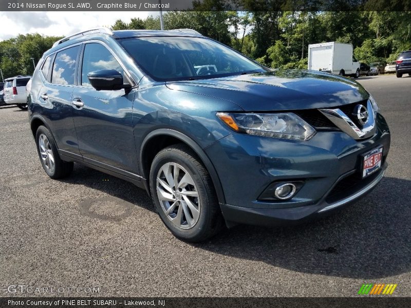 Graphite Blue / Charcoal 2014 Nissan Rogue SL AWD