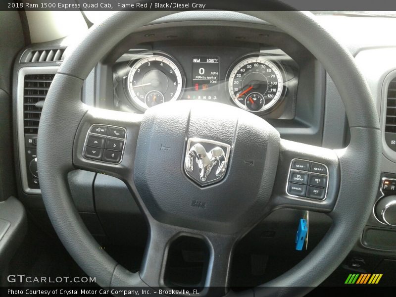 Flame Red / Black/Diesel Gray 2018 Ram 1500 Express Quad Cab