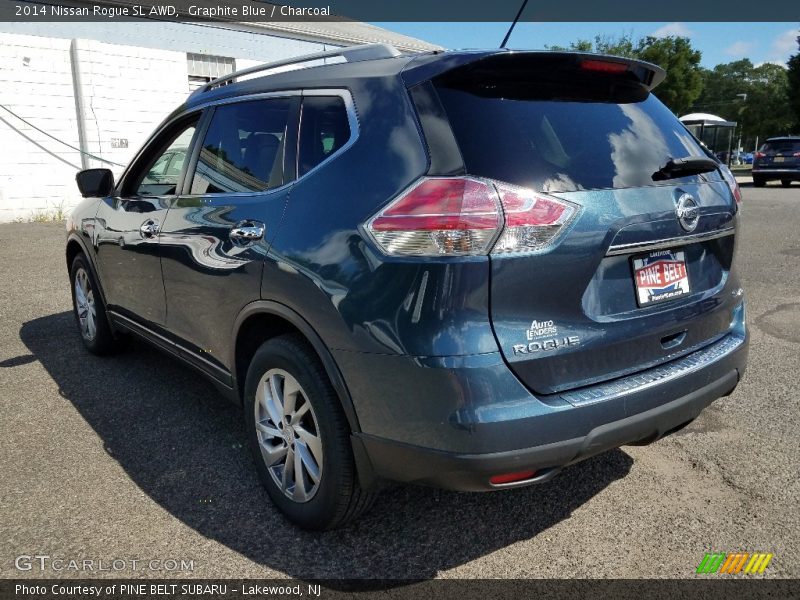 Graphite Blue / Charcoal 2014 Nissan Rogue SL AWD