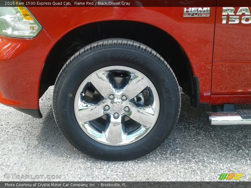 Flame Red / Black/Diesel Gray 2018 Ram 1500 Express Quad Cab