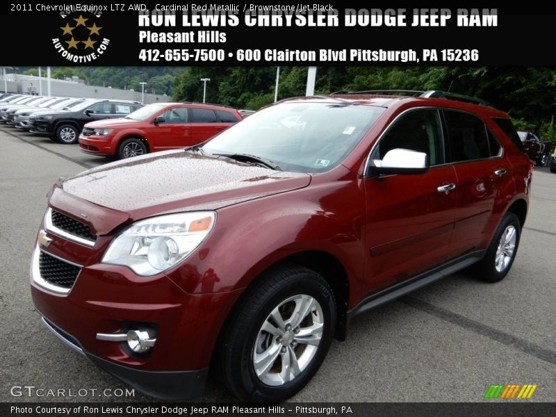 Cardinal Red Metallic / Brownstone/Jet Black 2011 Chevrolet Equinox LTZ AWD
