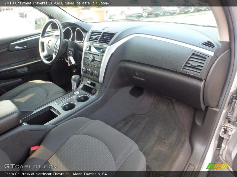 Silver Ice Metallic / Ebony 2010 Chevrolet Traverse LT AWD
