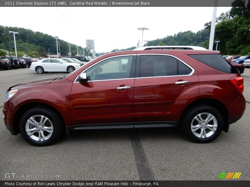 Cardinal Red Metallic / Brownstone/Jet Black 2011 Chevrolet Equinox LTZ AWD