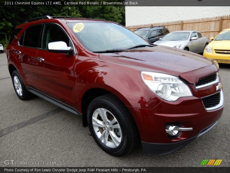 Cardinal Red Metallic / Brownstone/Jet Black 2011 Chevrolet Equinox LTZ AWD