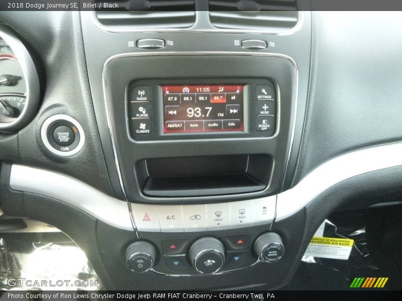 Billet / Black 2018 Dodge Journey SE