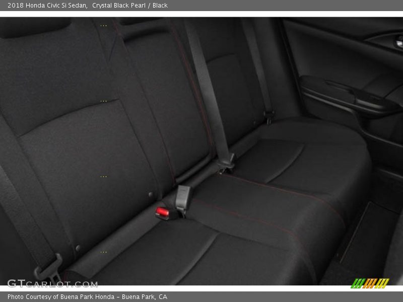 Crystal Black Pearl / Black 2018 Honda Civic Si Sedan