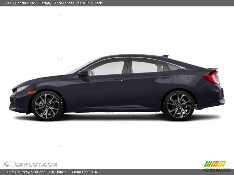 Modern Steel Metallic / Black 2018 Honda Civic Si Sedan