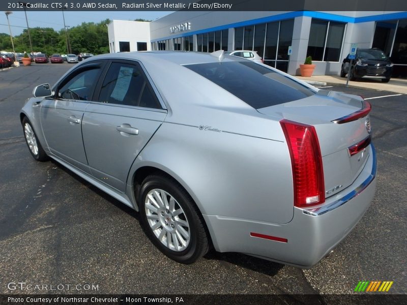 Radiant Silver Metallic / Ebony/Ebony 2012 Cadillac CTS 4 3.0 AWD Sedan