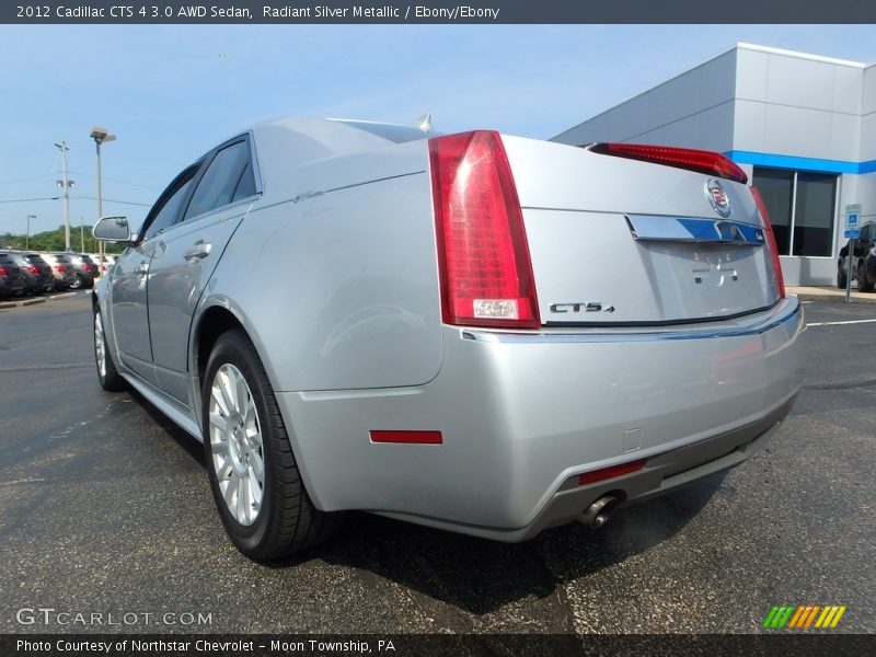 Radiant Silver Metallic / Ebony/Ebony 2012 Cadillac CTS 4 3.0 AWD Sedan