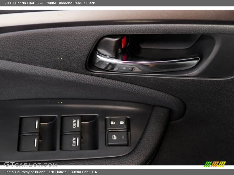 White Diamond Pearl / Black 2018 Honda Pilot EX-L