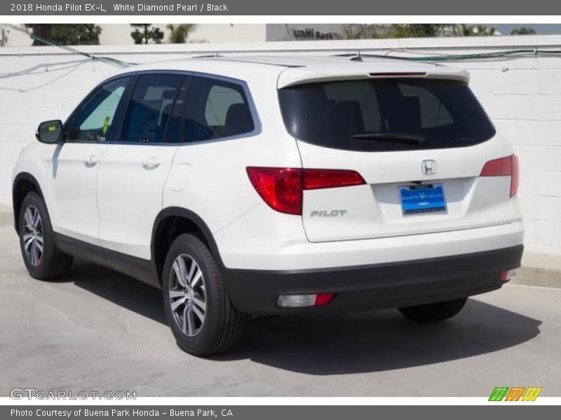 White Diamond Pearl / Black 2018 Honda Pilot EX-L