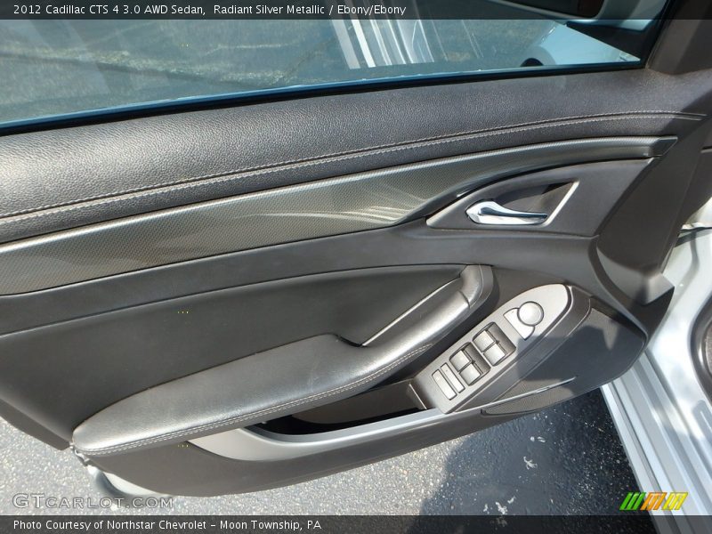 Radiant Silver Metallic / Ebony/Ebony 2012 Cadillac CTS 4 3.0 AWD Sedan