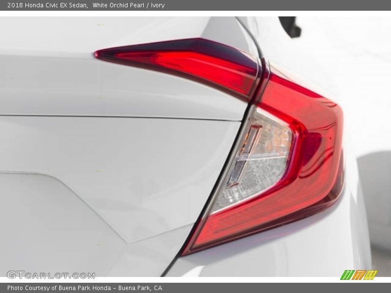 White Orchid Pearl / Ivory 2018 Honda Civic EX Sedan