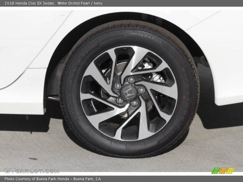 White Orchid Pearl / Ivory 2018 Honda Civic EX Sedan